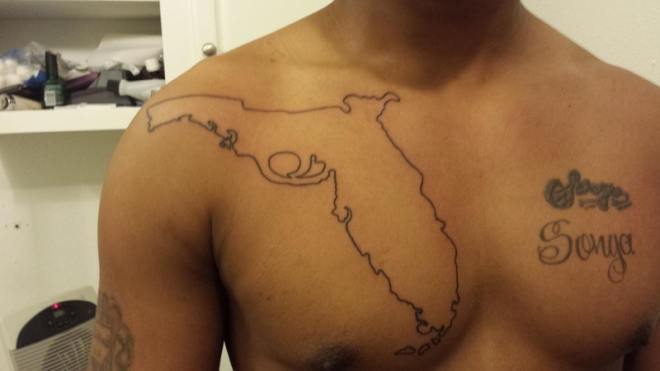 Florida gun tattoo